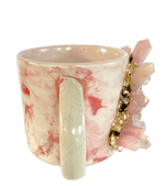 Pink Quartz Marbled Ceramic Coffee Mug - Set of 2