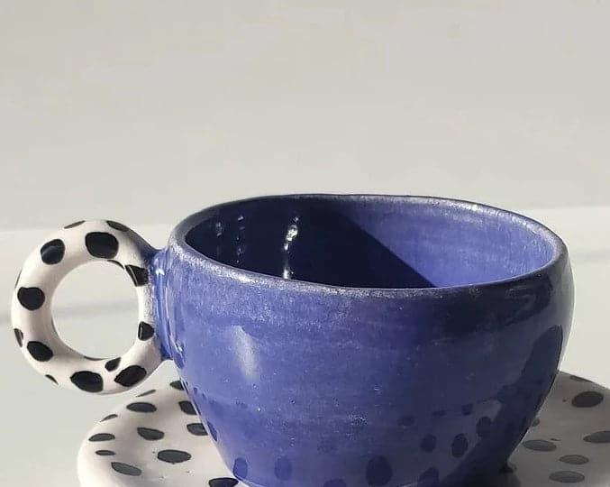 Polka-dot Handmade Mug - MAIA HOMES