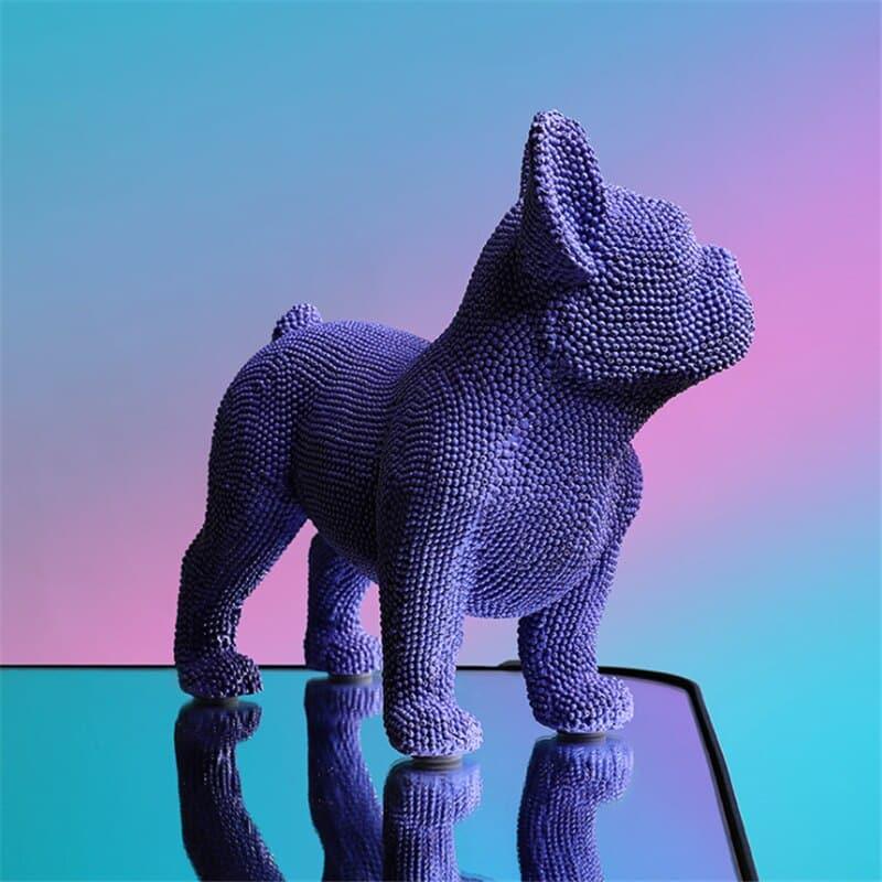 Pop Art Granule Bulldog Sculpture