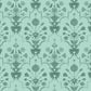 Premium Green Mughal Pattern Design Wallpaper