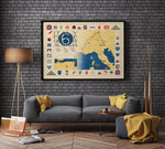 Propaganda Map of Europe during World War 2| WW2 Europe Map Print