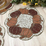 Pumpkin Harvest Beaded Placemat - Set of 6 Default Title