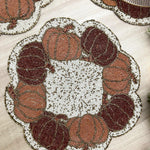 Pumpkin Harvest Beaded Placemat - Set of 6