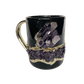Purple Amethyst Crystal Ceramic Mug with Gold Handle - MAIA HOMES