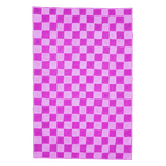 Purple Checker Jute Rug