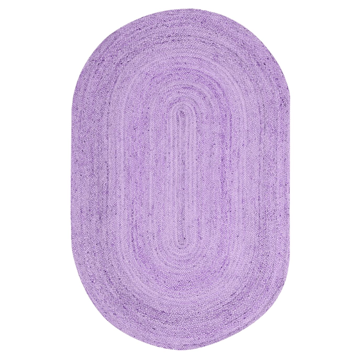 Purple Elongated Oval Jute Rug - MAIA HOMES