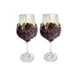 Purple Quartz Wine Glass - Set of 2