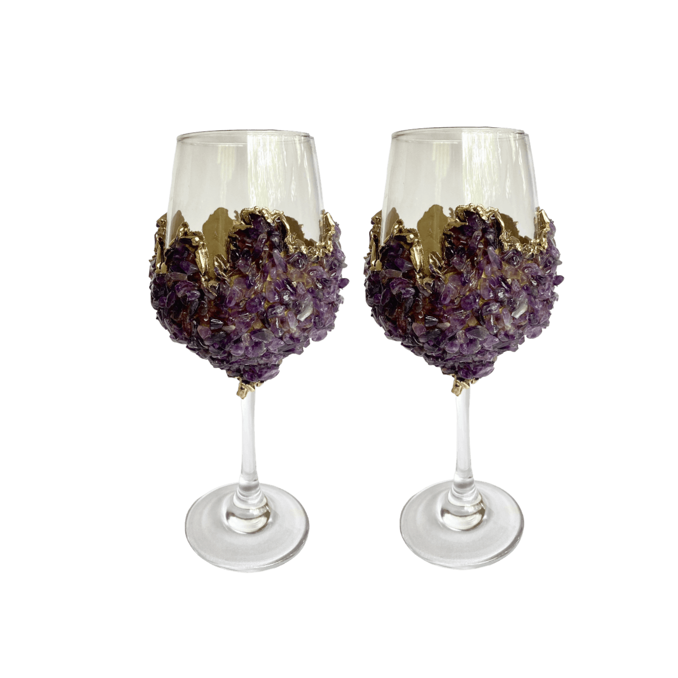 Purple Quartz Wine Glass - Set of 2