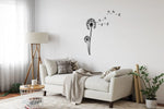 Pusteblume with Flying Seeds Metal Wall Hanging Decor
