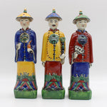 Qing Dynasty Emperor Hand Painted Figurine