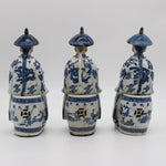 Qing Dynasty Emperors Sitting Ceramic Figurine