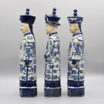 Qing Dynasty Emperors Standing Ceramic Figurine