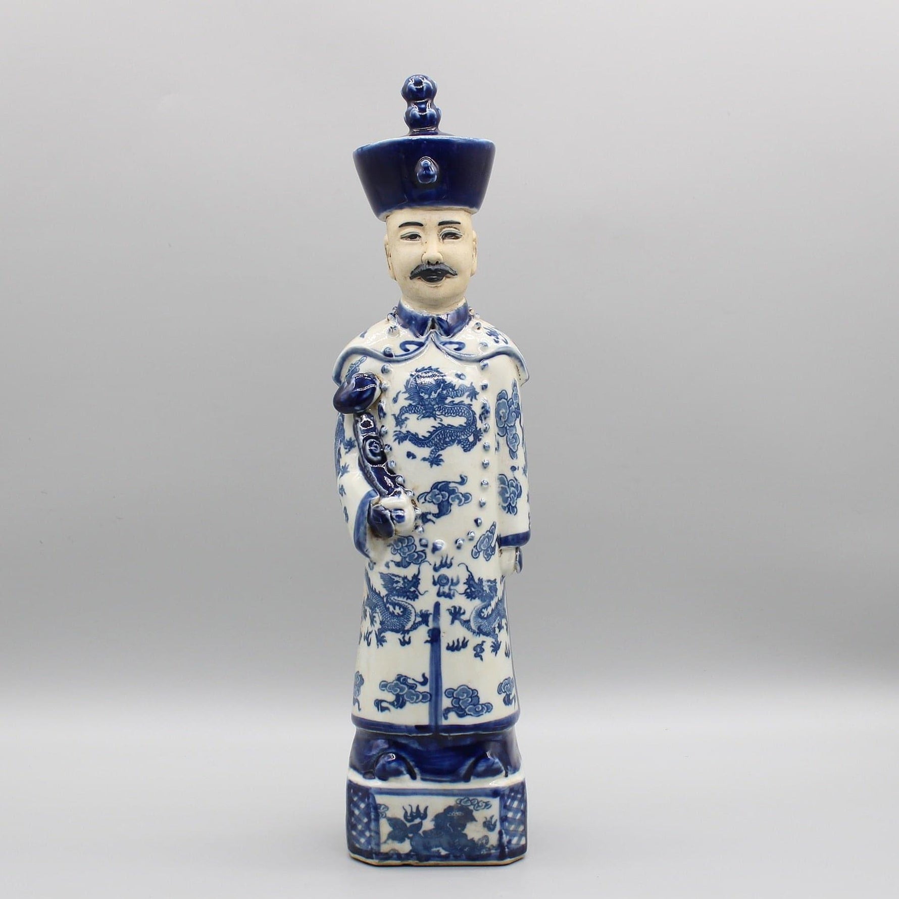 Qing Dynasty Emperors Standing Ceramic Figurine Emperor 1