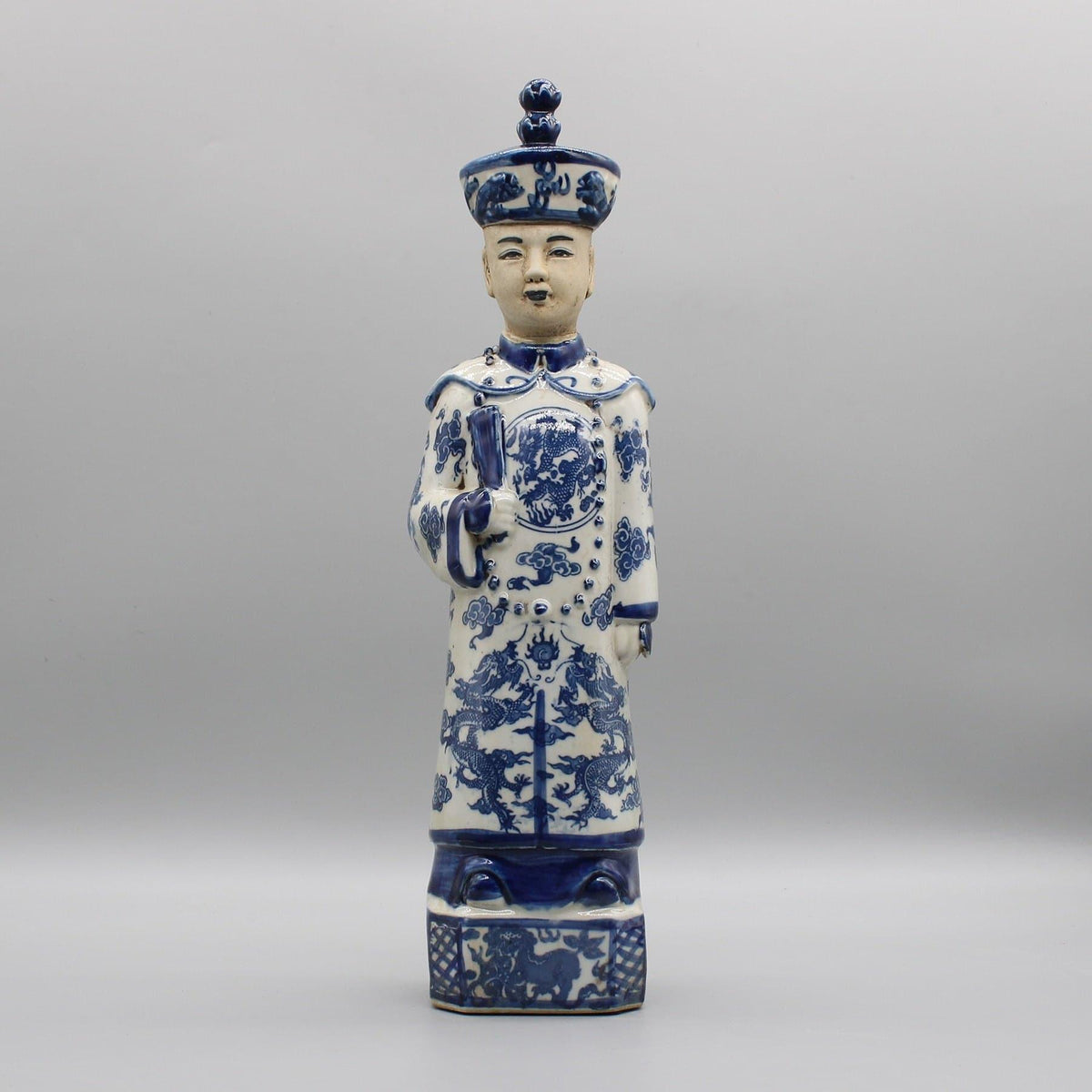 Qing Dynasty Emperors Standing Ceramic Figurine Emperor 3