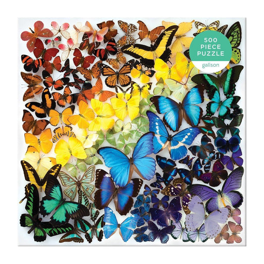 Rainbow Butterflies 500 Piece Jigsaw Puzzle - MAIA HOMES