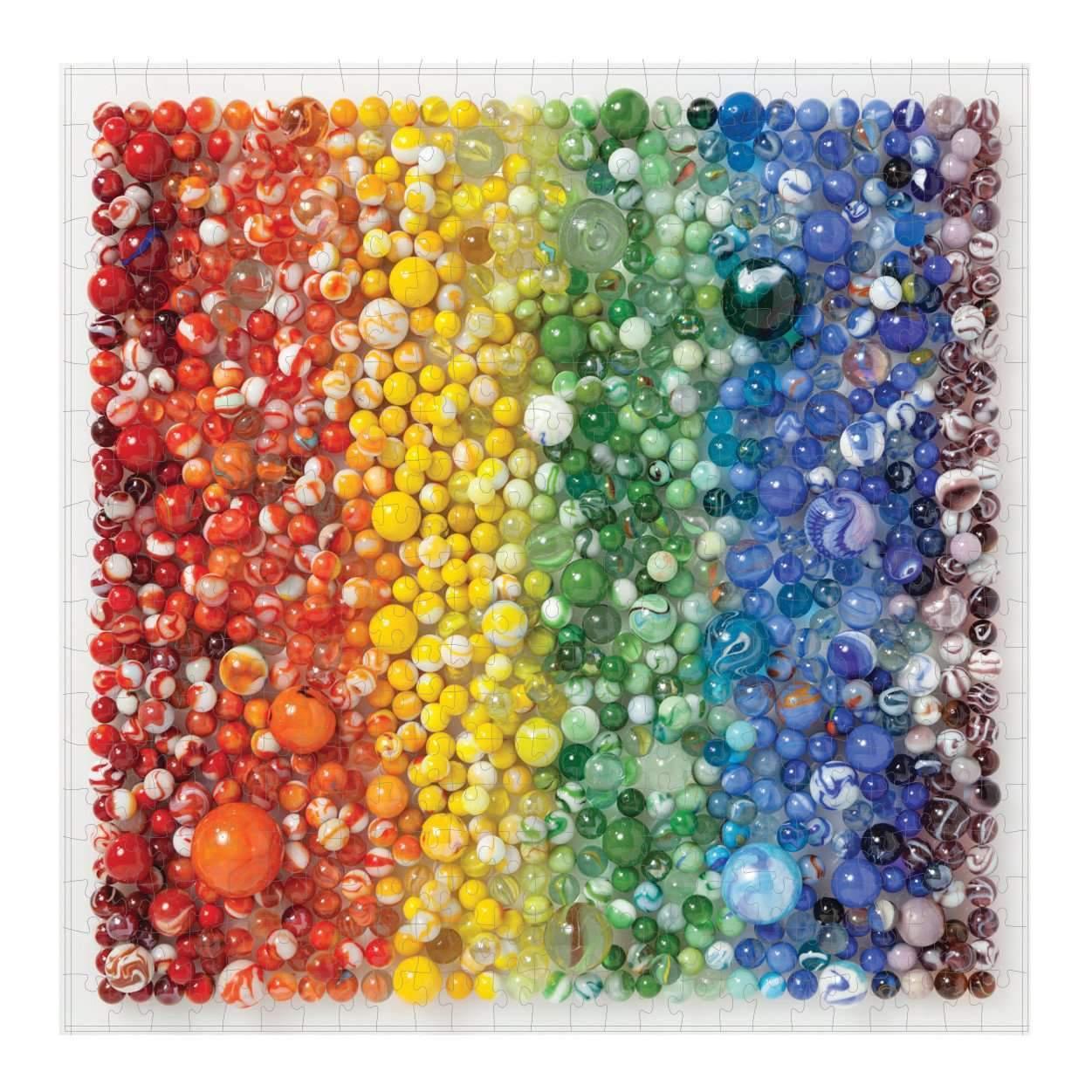 Rainbow Marbles 500 Piece Jigsaw Puzzle - MAIA HOMES