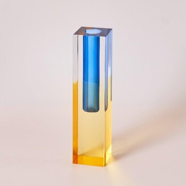 Rainbow Pillar Glass Bud Vase 20cm StyleA