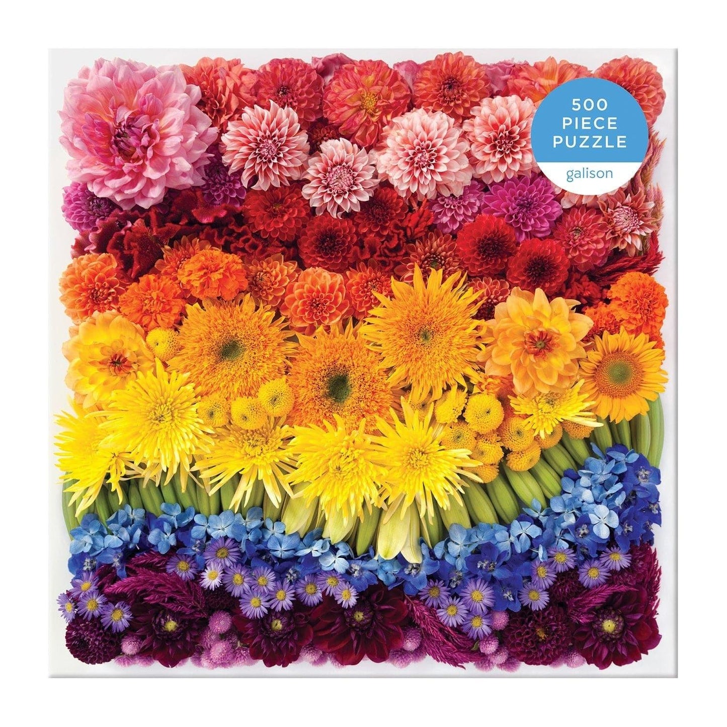 Rainbow Summer Flowers 500 Piece Jigsaw Puzzle