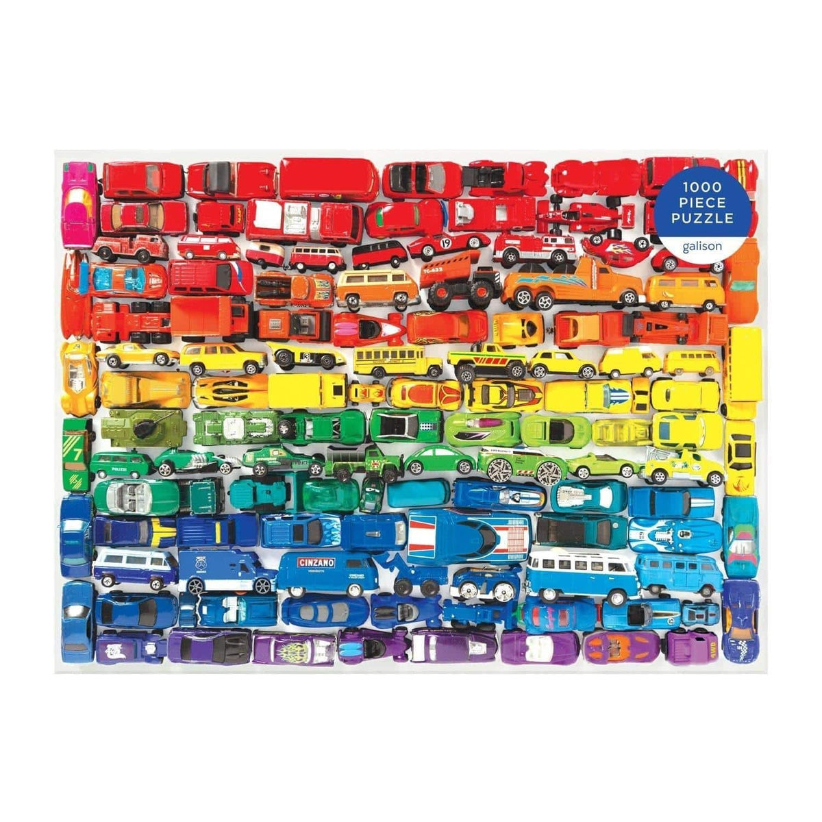 Rainbow Toy Cars 1000 Piece Jigsaw Puzzle