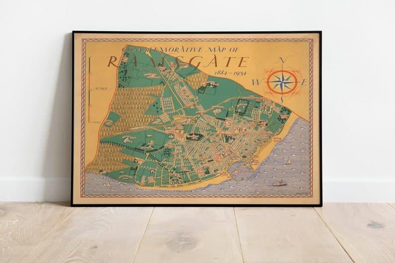 Ramsgate Map Print| Art History