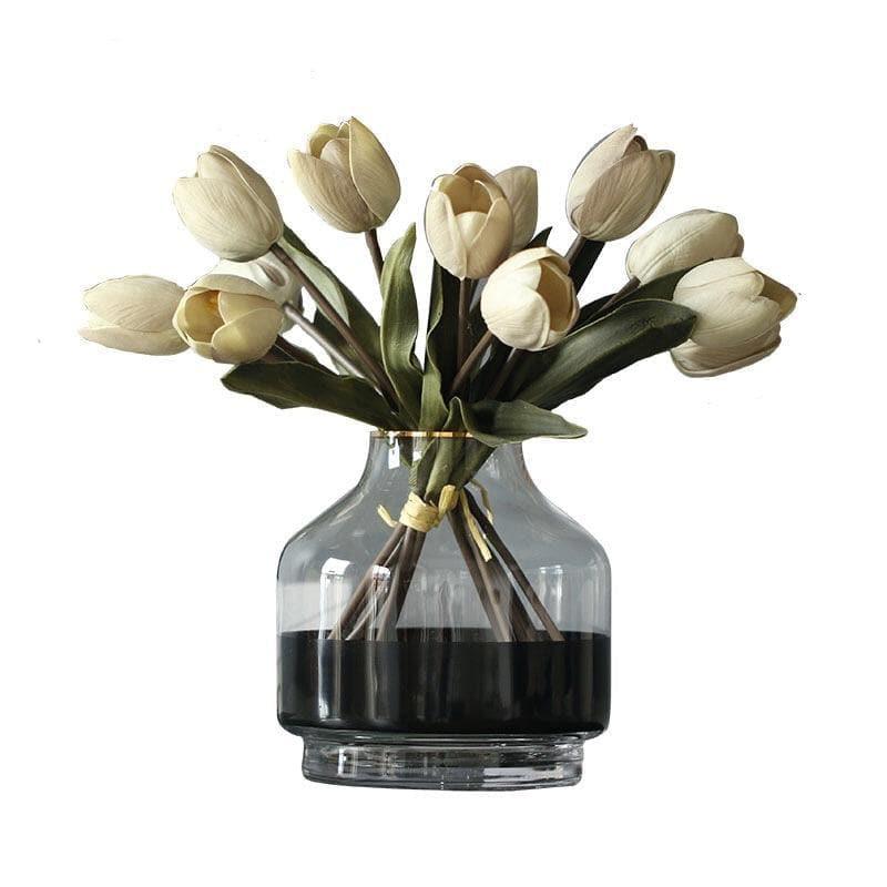 Real Touch Artificial Tulip With Melancholy Feature