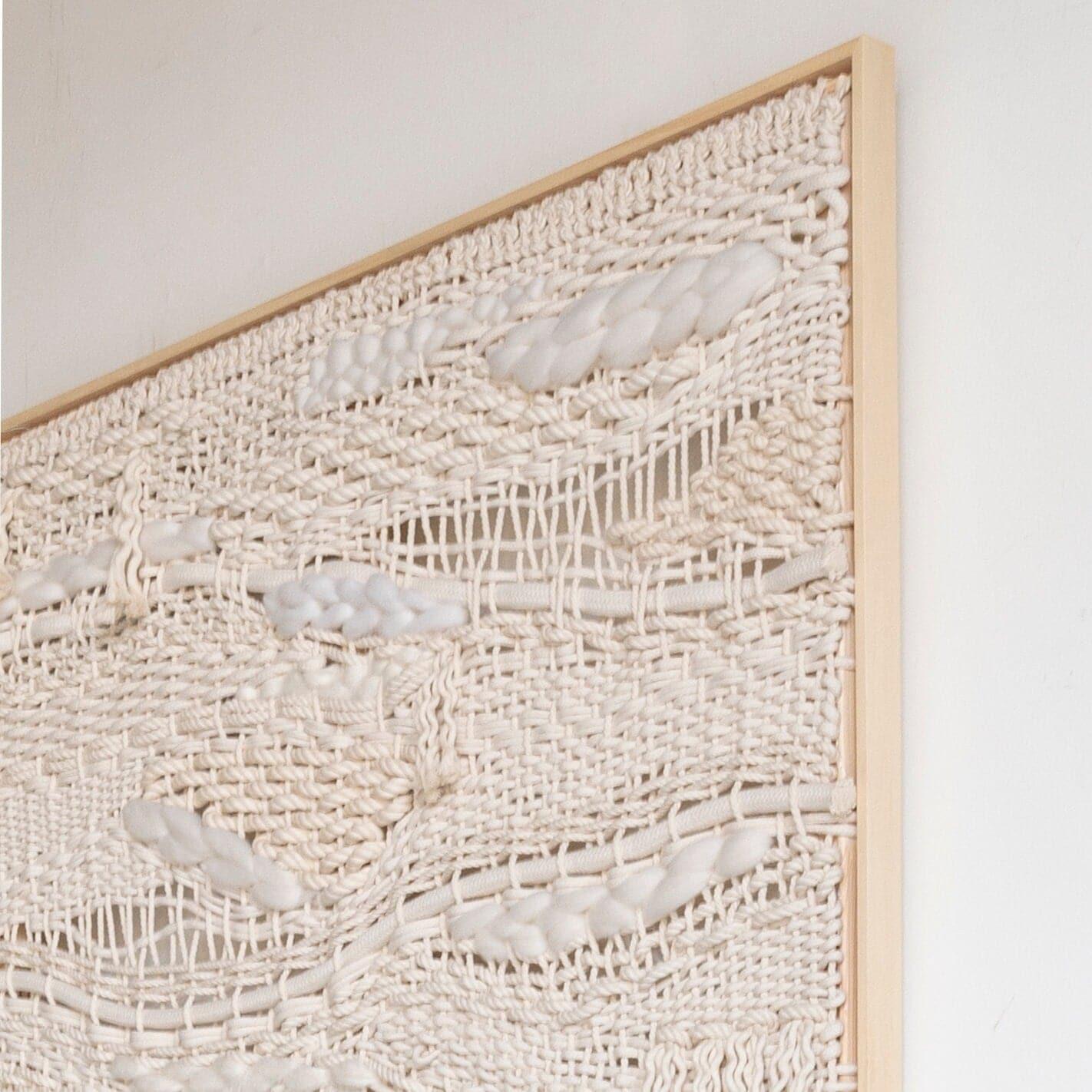 Recycled Framed Macrame Wall Hanging - MIYAA