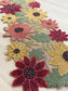 Red and Gold Floral Spring Beaded Table Runner - MAIA HOMES