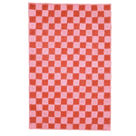 Red Checker Jute Rug