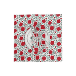 Red Floral Indian Block Print Cotton Napkins