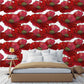 Red Oversized Poppies Floral Wallpaper - MAIA HOMES
