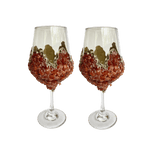 Red Quartz Wine Glass - Set of 2