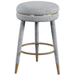 Retro Glam Boucle Fabric Bar Stool Default Title