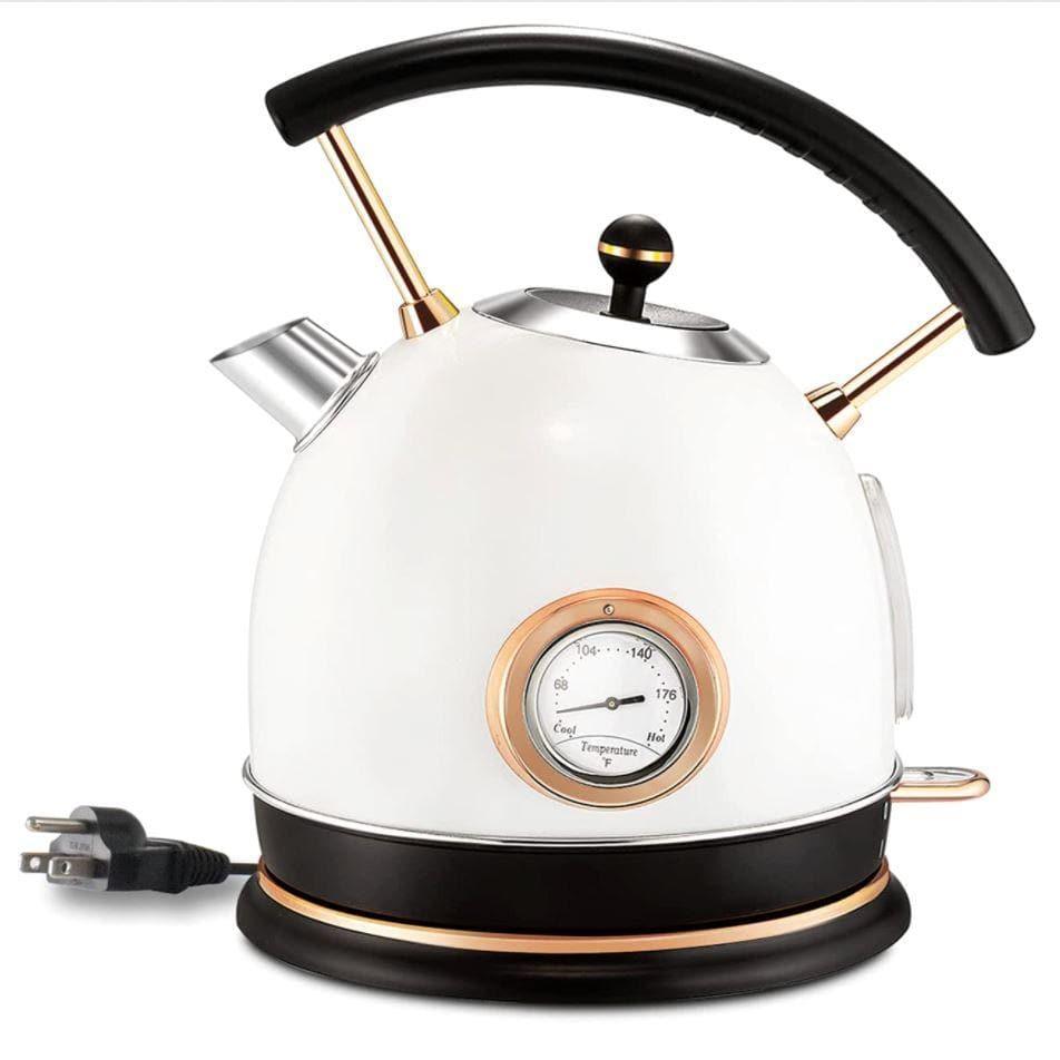 Retro Stainless Steel Electric Kettle 1.8 L - MAIA HOMES