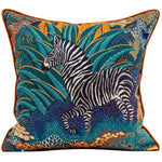 Retro Zebra in the Jungle Pillow Cover A