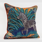 Retro Zebra in the Jungle Pillow Cover