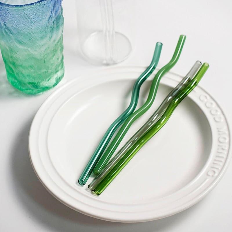 House Artistry Glass Straws Reusable Straws Heat Resistant Glass