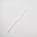 Reusable Wavy Glass Straw Clear Wave