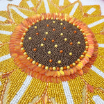 Rising Sunflower Beaded Placemat