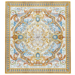 Roman Golden Adornment Hand Spun Wool Hand Knotted Area Rug