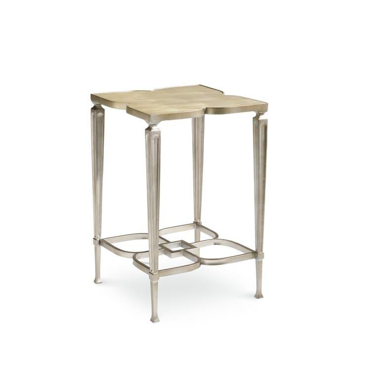 Rosa Silver Classic Clover End Table Default Title