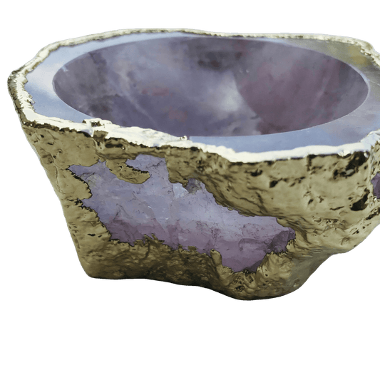 Rose Quartz Agate Jewelry Bowl - MAIA HOMES