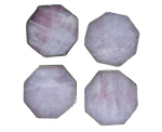 Rose Quartz Octagon Coasters - Set of 4 OS