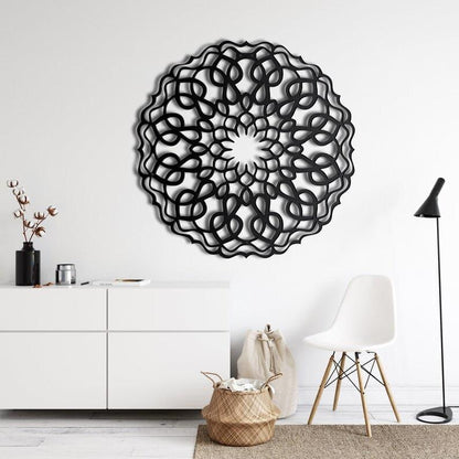 Round Mandala Metal Wall Art - MAIA HOMES