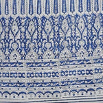 Royal Blue Hand Blocked Printed Cotton Cushion Covers - Pack of 2