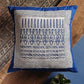 Royal Blue Hand Blocked Printed Cotton Cushion Covers - Pack of 2 - MAIA HOMES