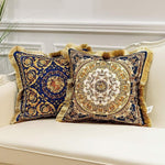 Royal Fringed Jacquard Pillow Case