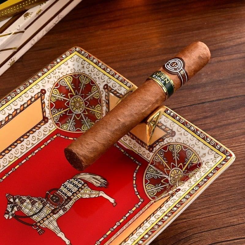 Royal Horse Bone China Cigar Holder