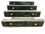 Sage Green Agate Cabinet Door Pull Handle - Set of 4