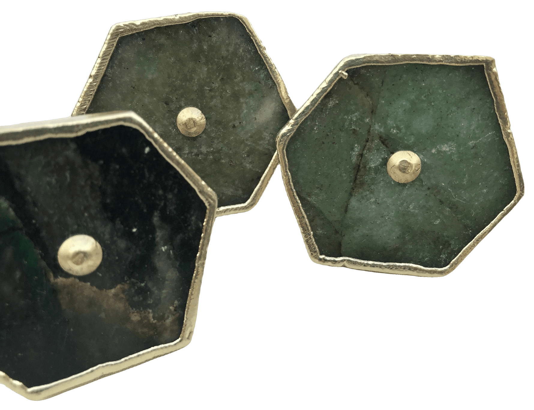 Sage Green Agate Cabinet Door Pull Handle - Set of 6