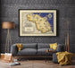 San Marino Map Print| Art History - MAIA HOMES